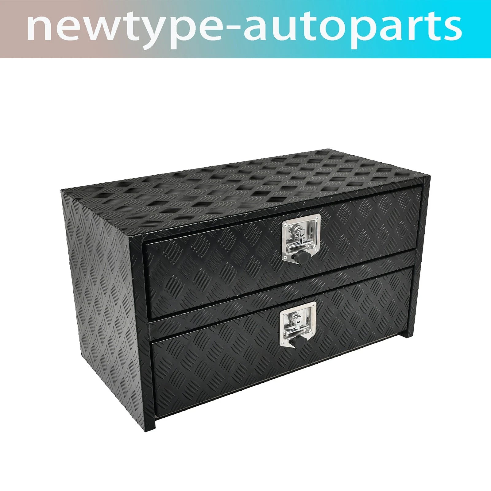 Aluminum Underbody Tool Box for Truck (36"x18"x20") - Black