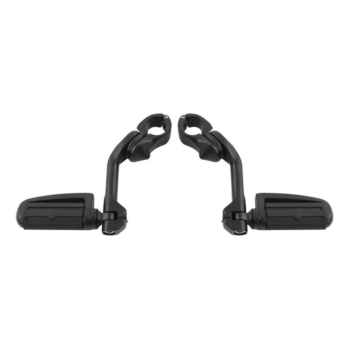Highway Bar Mount Kit & Footpeg Pegs for Harley (1 1/4'', Matte Black)