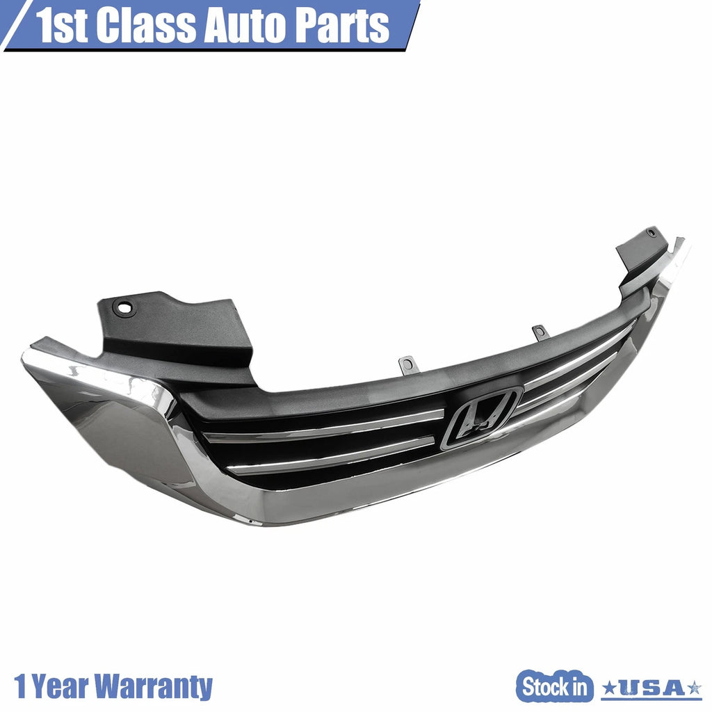 Front Black Chrome Bumper Grille for Honda Accord (2013–2015)