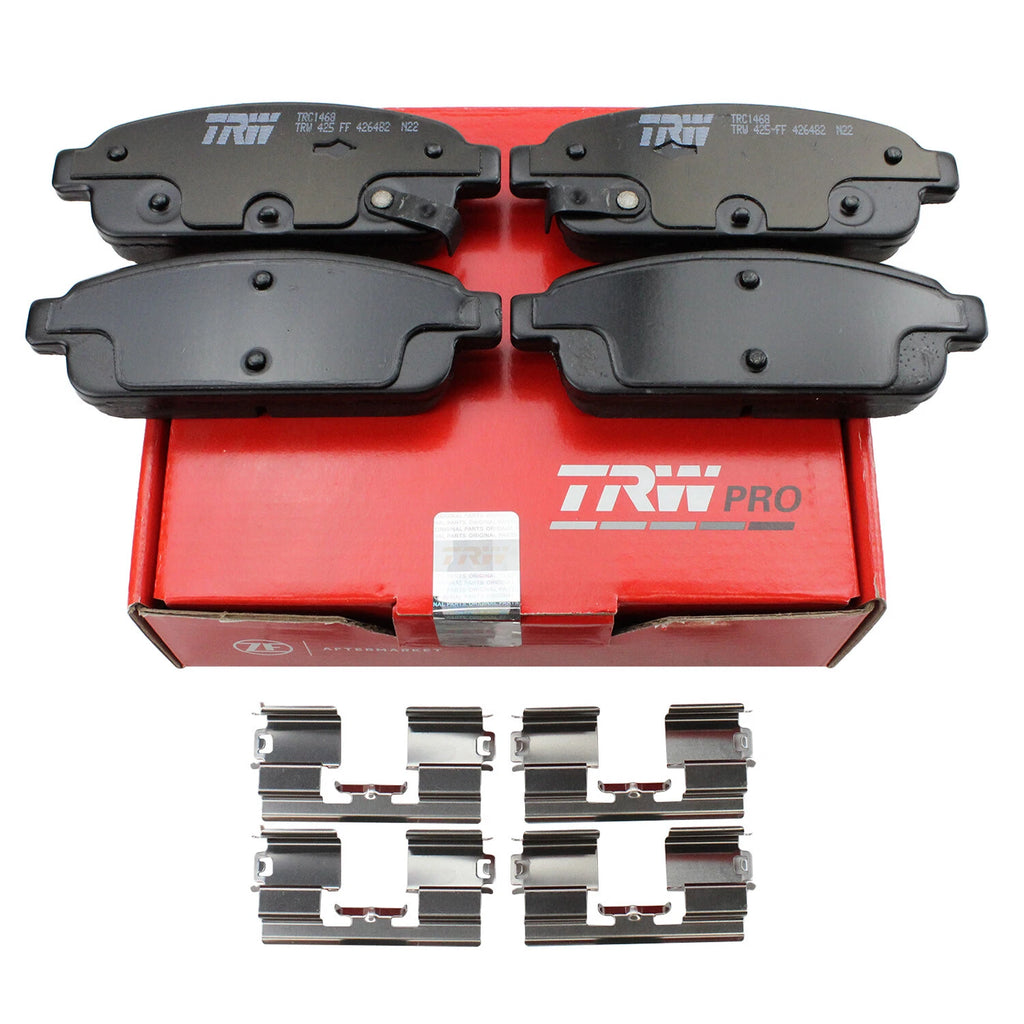 Set of 4 TRW Pro Rear Ceramic Brake Pads for Buick Encore Verano Chevy Cruze Trax Volt (2013–2021)