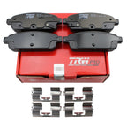 Set of 4 TRW Pro Rear Ceramic Brake Pads for Buick Encore Verano Chevy Cruze Trax Volt (2013–2021)