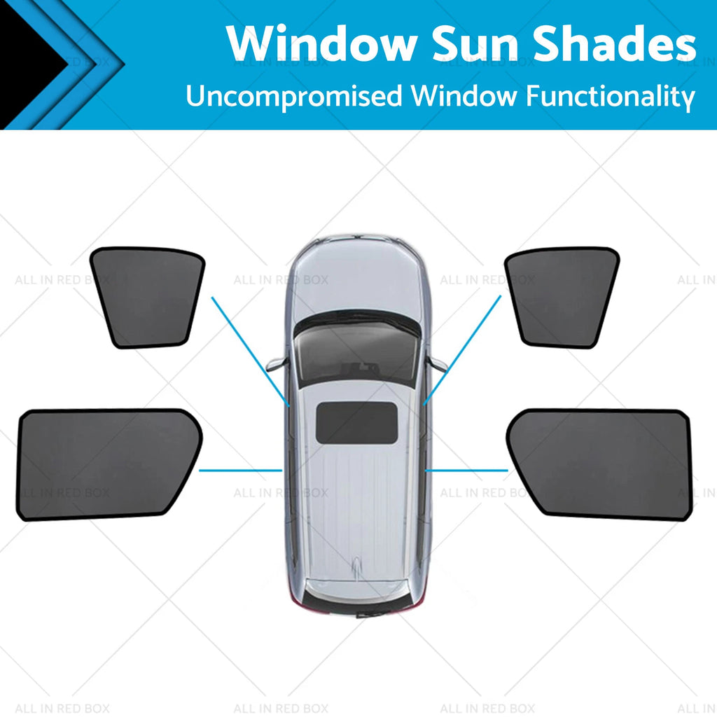 Magnetic Mesh Sun Blind Shades for Toyota Hilux SR5 (2015–2025)