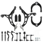 Front Upper Lower Control Arms+Sway Bar End Link+Tie Rod Ends for Dodge Durango