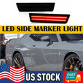 2X Red LED Rear Bumper Side Marker Lights for Dodge Charger (2011–2014)