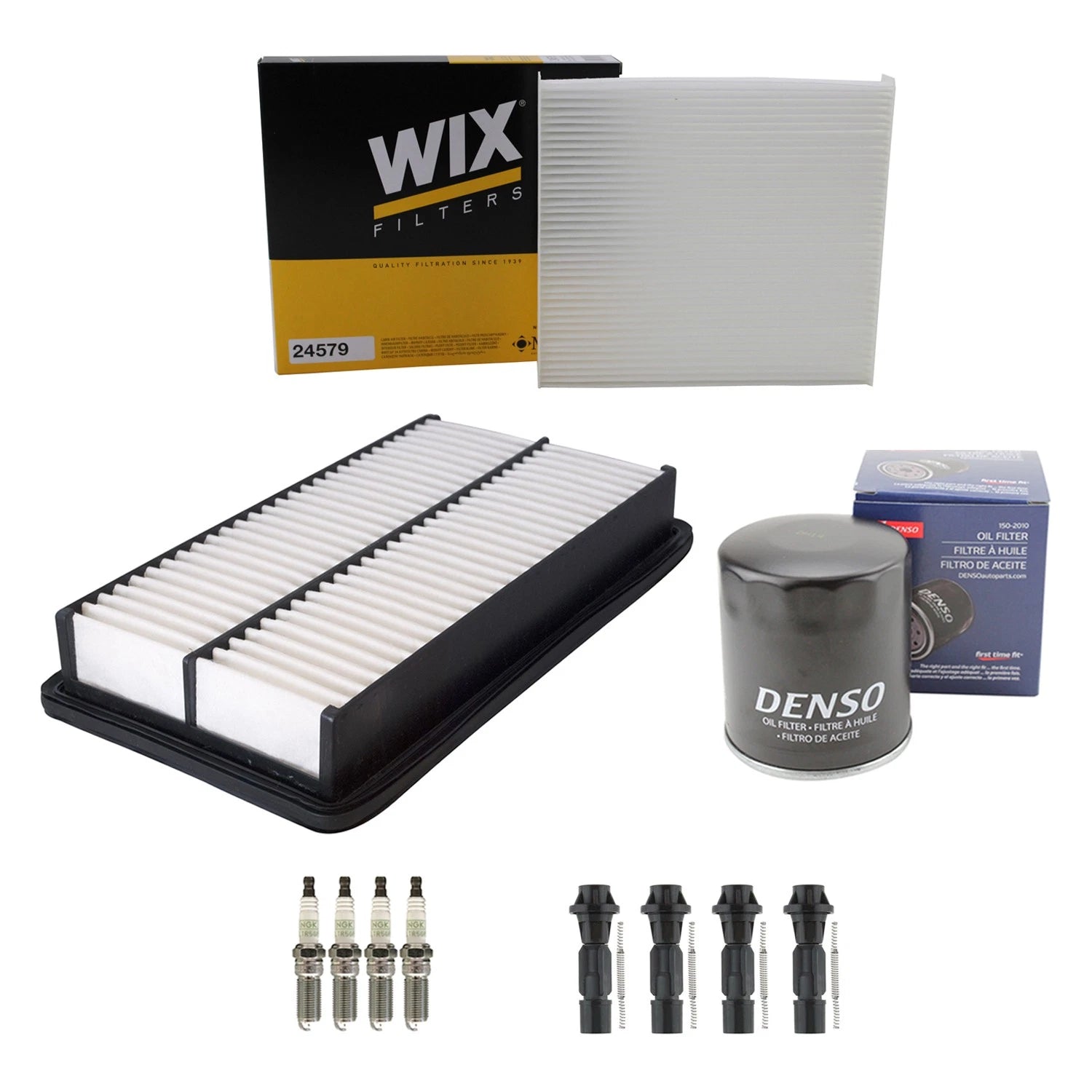 Tune Up Kit with 4 Spark Plugs & Boots for Mazda CX-7 (2007–2012)