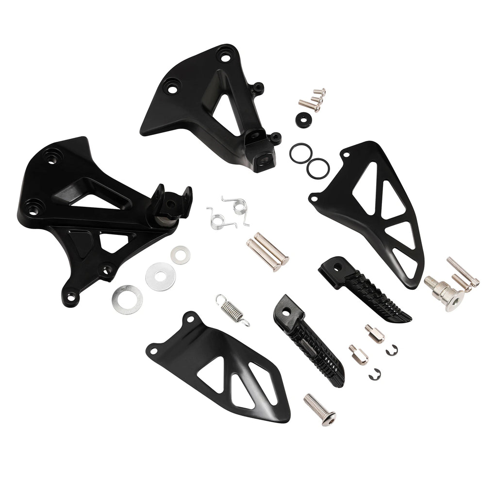 Front Rider Driver Footpegs Footrests Bracket for Suzuki GSXR1000 (2017–2025)