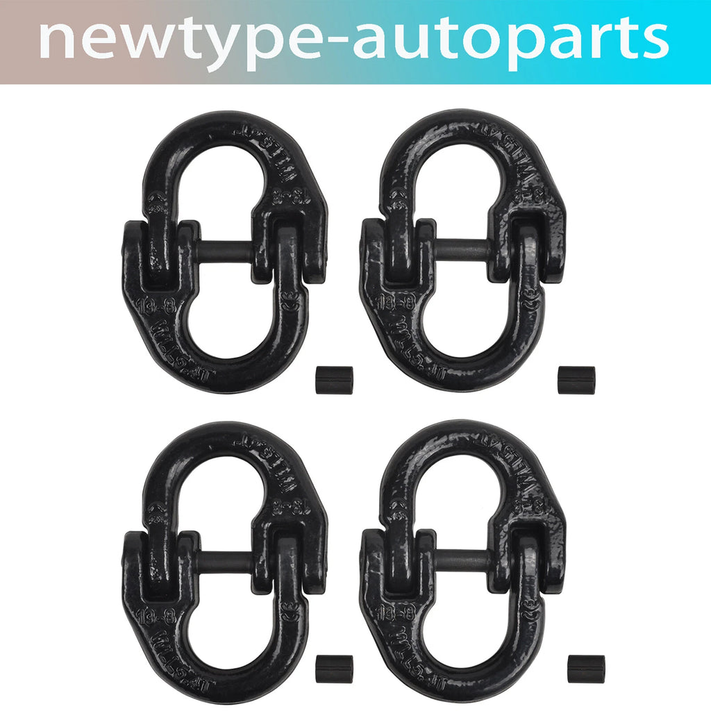 4Pcs Safety Chain Towing Hitch Hammer Lock Connector for Heavy Duty Truck