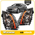 Pair of Halogen Headlight Assemblies for Cadillac CTS (2008–2014)
