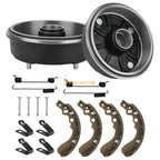 2X Front Brake Drum & Brake Shoes Kit W/Bolts for Kawasaki Mule 500 550 (1993–2006)