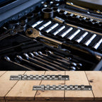 Socket Rack Holder with 8 Clips for Tool Organization