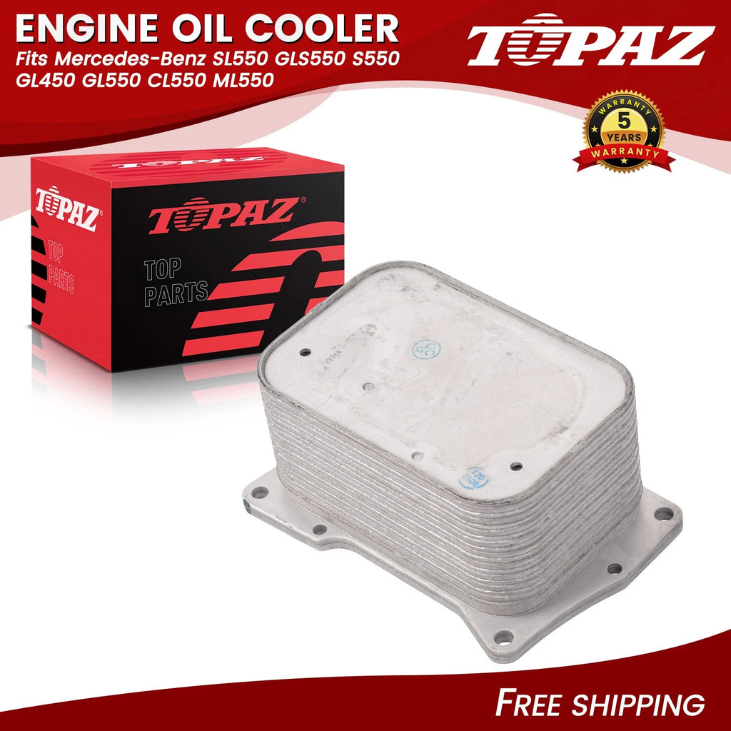 Engine Oil Cooler for Mercedes-Benz SL550 GLS550 S550 GL450 GL550 CL550 ML550 (2007–2019)