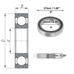 Deep Groove Ball Bearing 6805VV for Scooter Skateboard (P0 25x37x7mm)