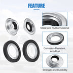 Set of 1 Front Axle Seal Kit with Hub O-Ring Dust Seals for Ford F250 Super Duty 