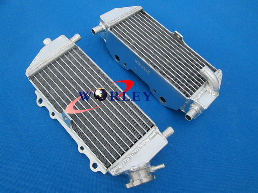 Aluminum Radiator & Black Hoses for Kawasaki KX125 KX 125 (1999-2002)