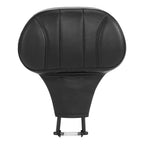 Black Front Rider Backrest Pad for Harley Touring Electra Road Glide (2009-2023)