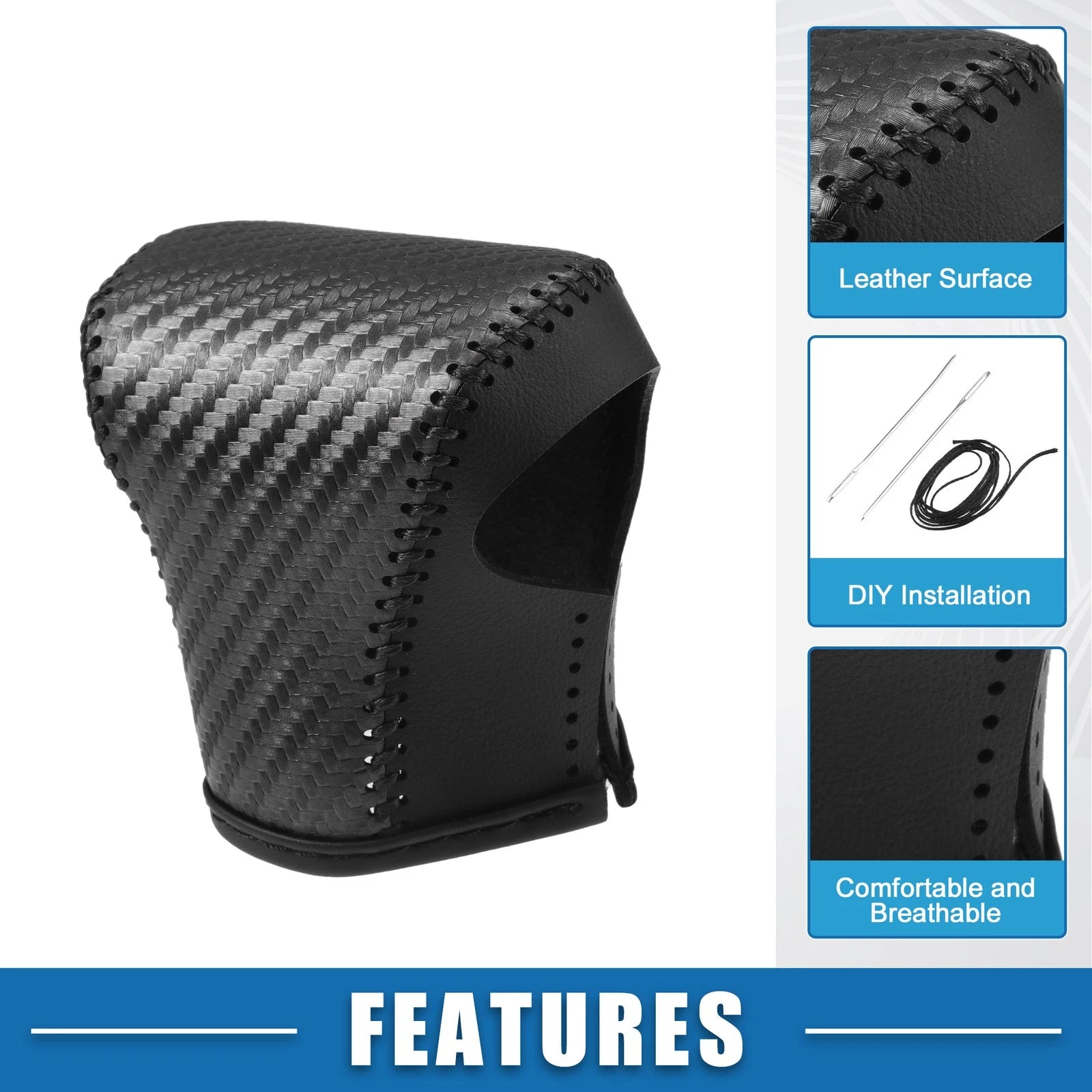 Gear Shift Head Knob Cover for Lexus UX 200, UX 250h (2019–2022) Black