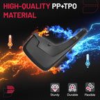4x Splash Guards Mud Flaps for 2019-2023 Dodge Ram 1500 (W/o Fender Flares)