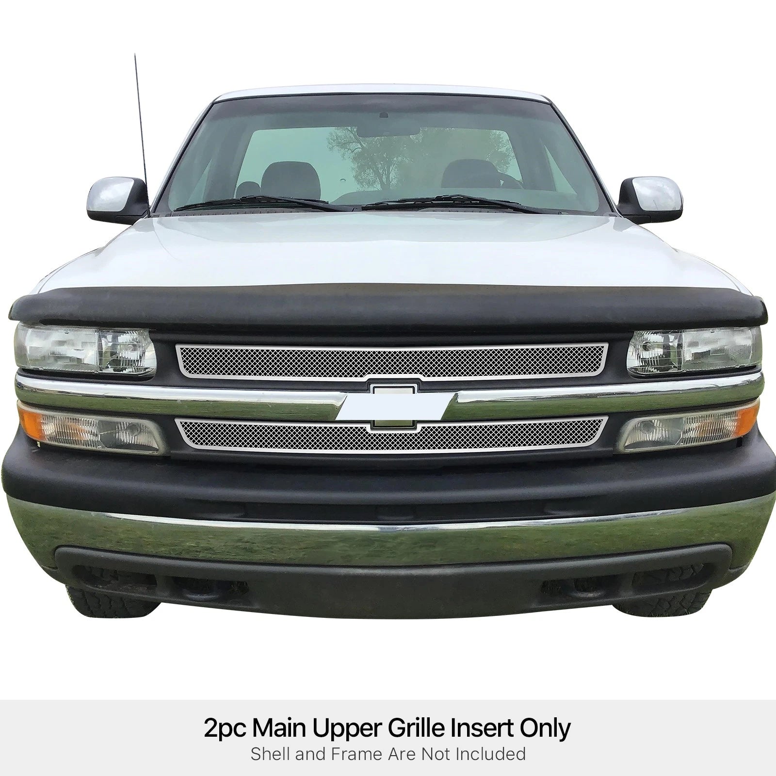 Stainless Chrome Mesh Grille for Chevy Silverado 1500/2500 (1999-2002)