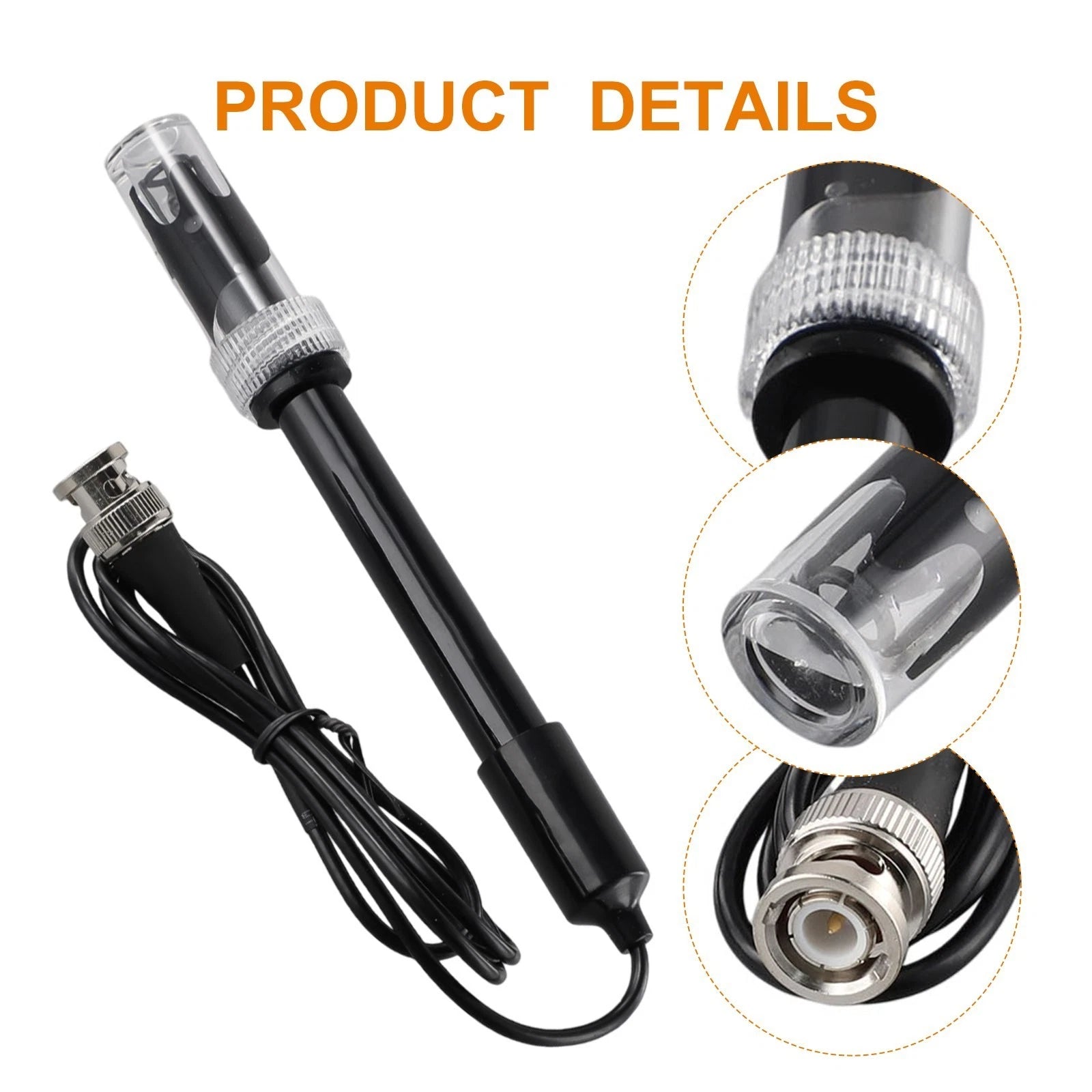 pH Electrode Probe for Reliable pH Monitoring (Universal Fit)