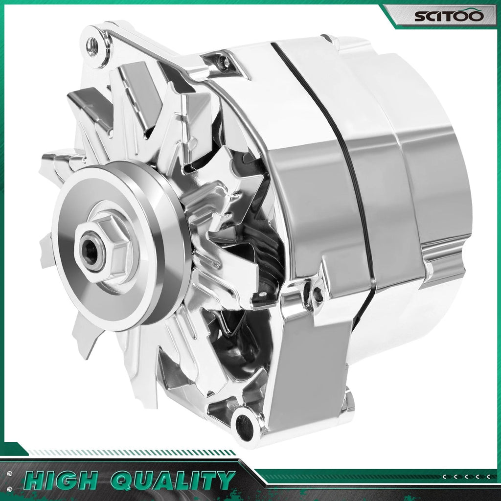 Alternator 110Amp Chrome for GM 305 350 BBC SBC