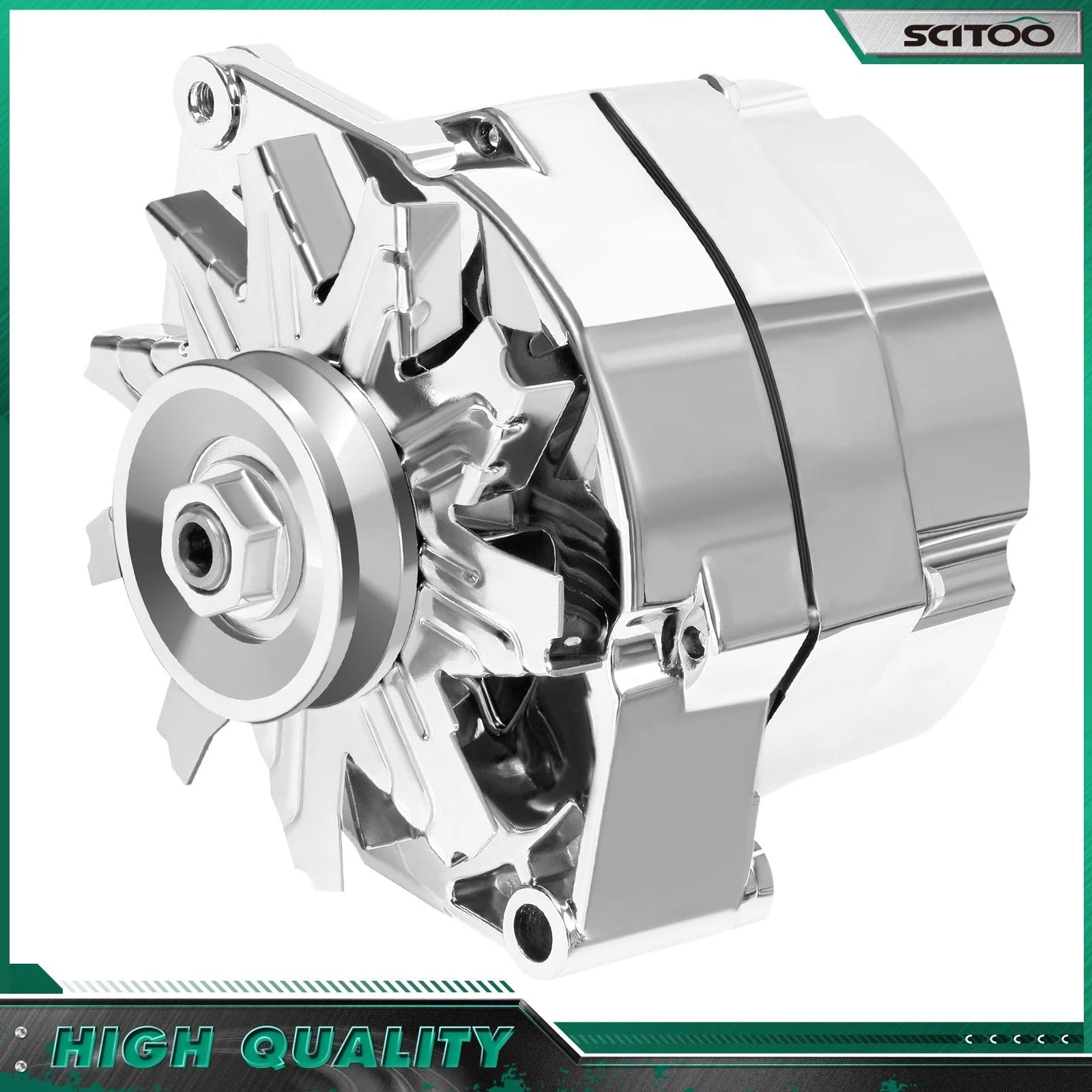 Alternator 110Amp Chrome for GM 305 350 BBC SBC