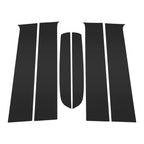 Set of 6 Door Pillar Window Trim for Ford Ranger (2023–2024) Black