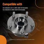 Set of 2 Front Left Right Wheel Bearing Hub Kit for Mazda 6 (2014–2021) KD353304X ABS