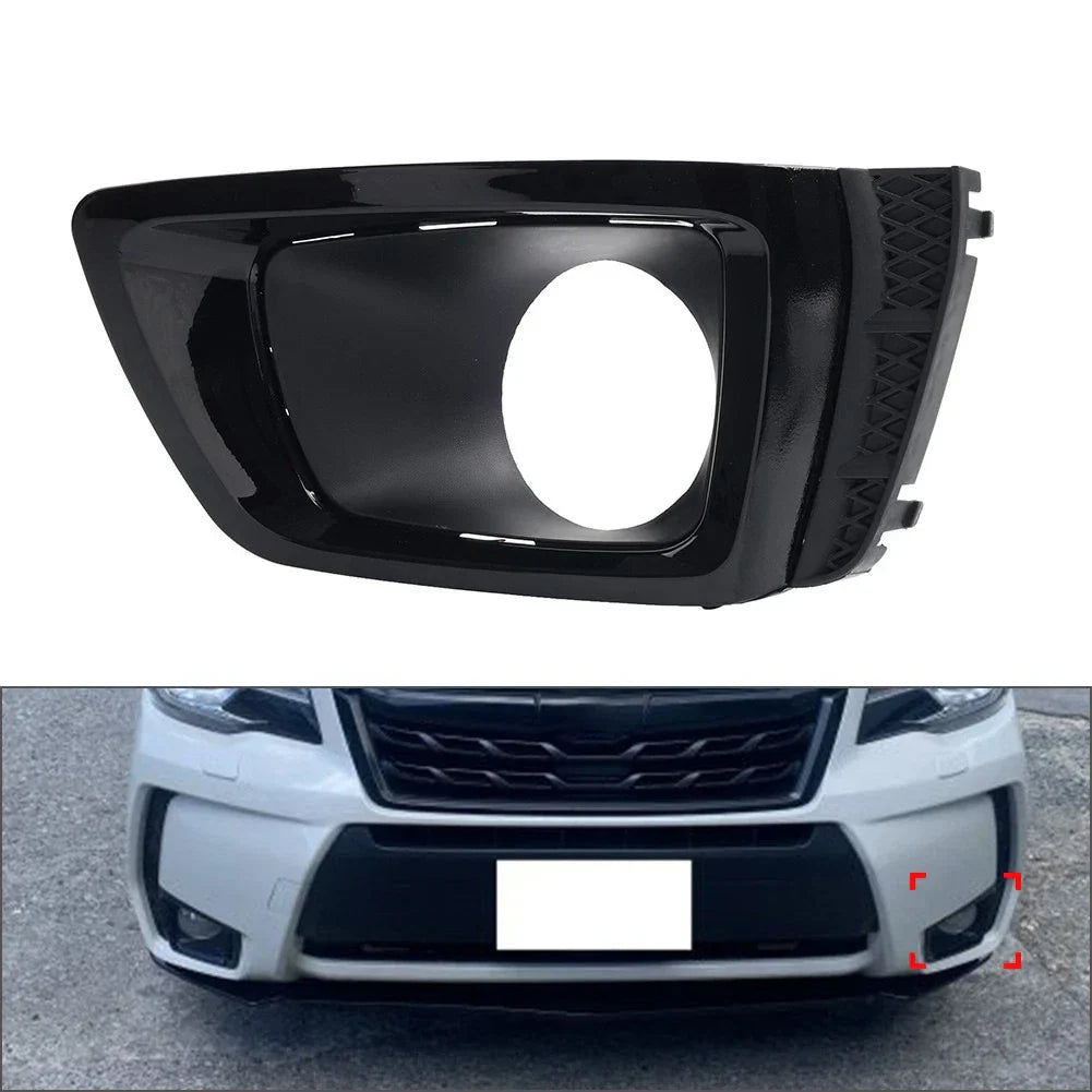 Front Bumper Fog Light Bezel Black for Subaru Forester (2014-2018)