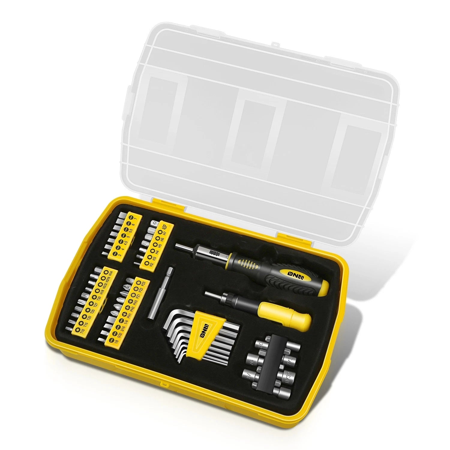 51Pcs Magnetic Screwdriver Bit Set with Organizer Box