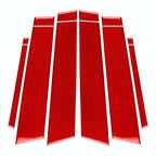 6PCS B Pillar Post Panel Window Cover Trim for Alfa Romeo Giulia (2017–2021)