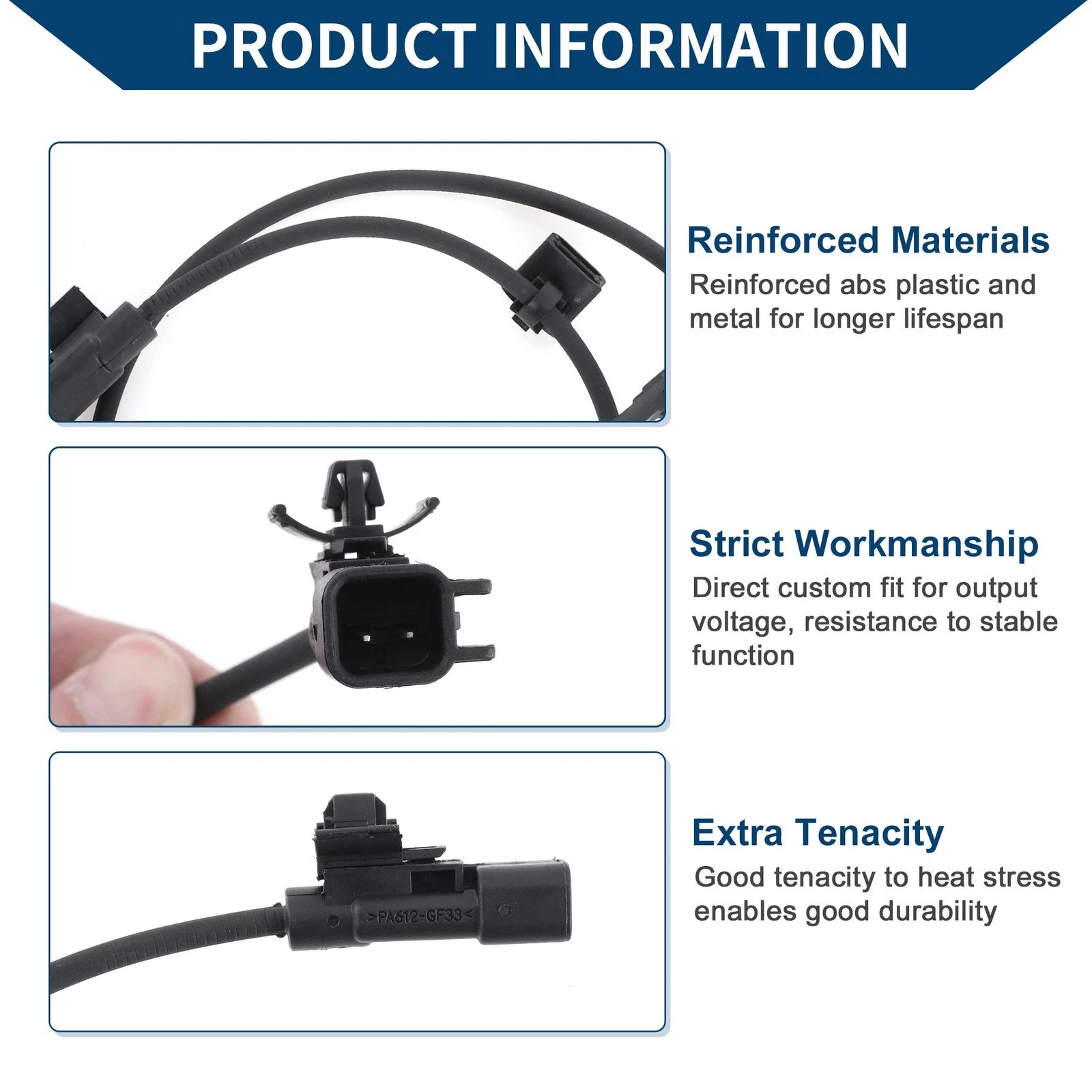 ABS Wheel Speed Sensor for Chevrolet Trax (2015–2022) No. 95075978/94544442