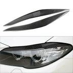 Carbon Fiber Headlight Eyelid Covers for BMW 5 Series (2011-2017)