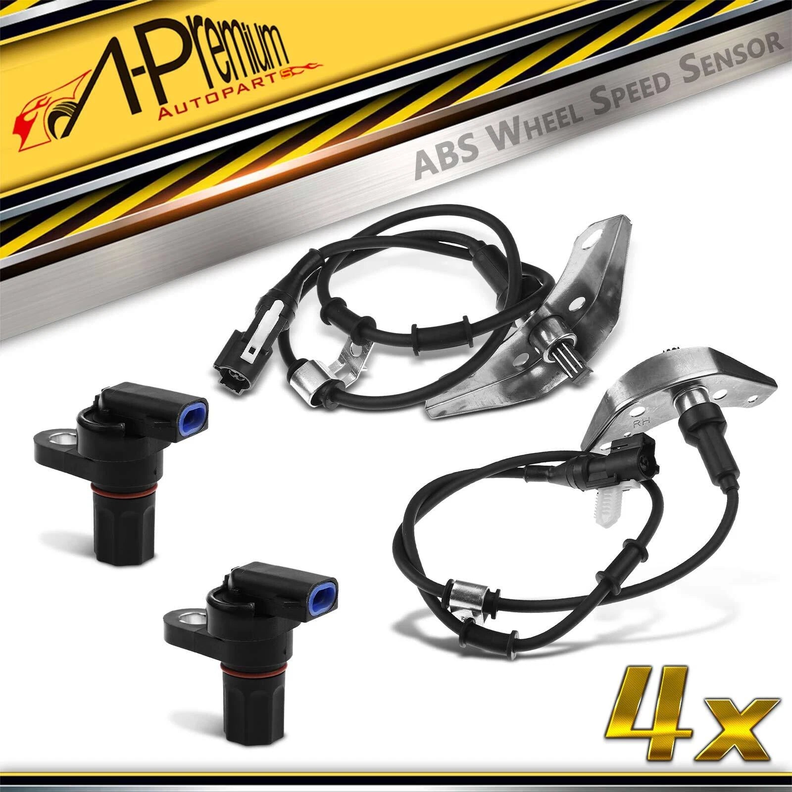 4X ABS Wheel Speed Sensor for Ford E-450/350 Super Duty (2003–2021)