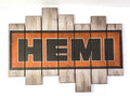 Vintage Wooden Plaque Sign for Dodge Hemi (31 1/4 x 23 1/2)