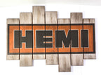 Vintage Wooden Plaque Sign for Dodge Hemi (31 1/4 x 23 1/2)