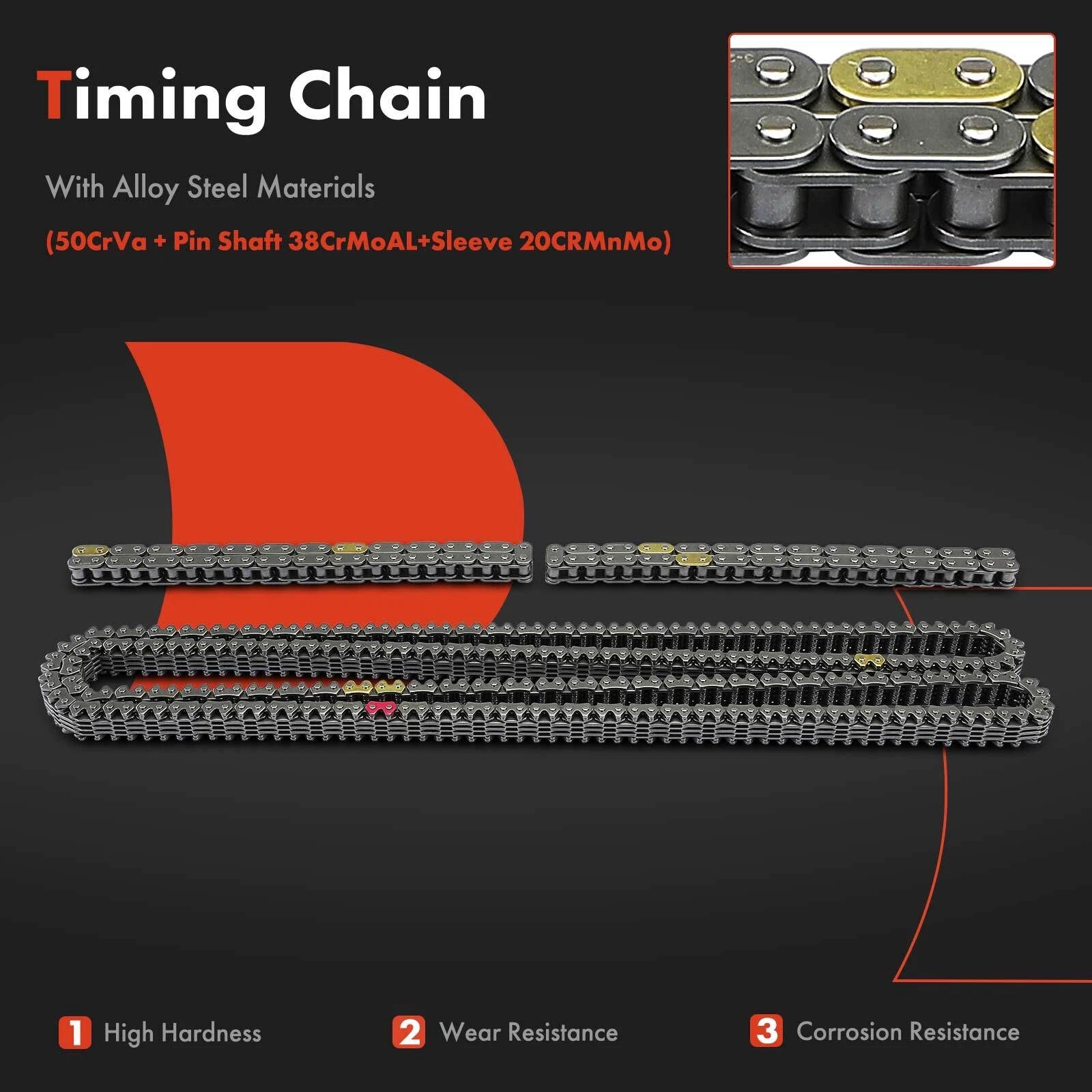 2X Timing Chain Kit for Ford F-150 (2011–2013) V6 3.5L