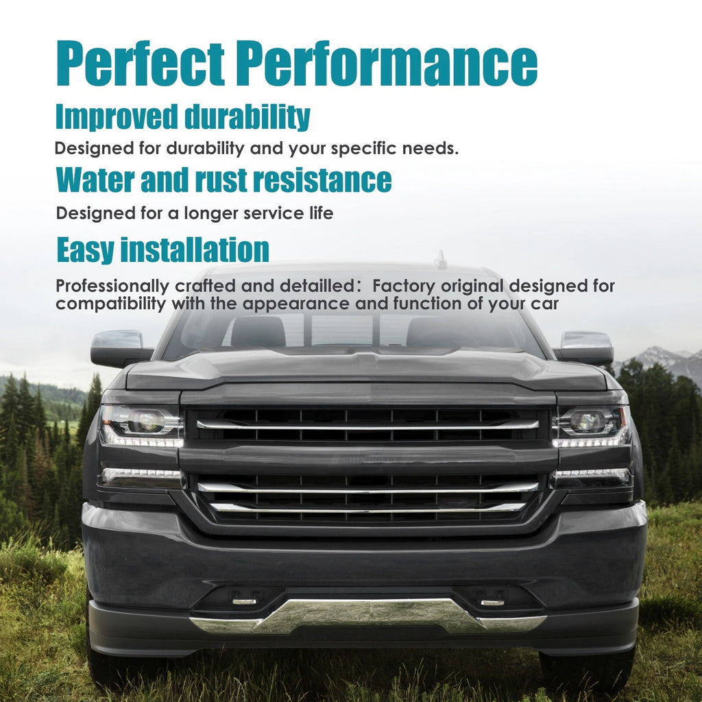 Black Steel Front Bumper for Chevy Silverado 1500 (2016–2018)