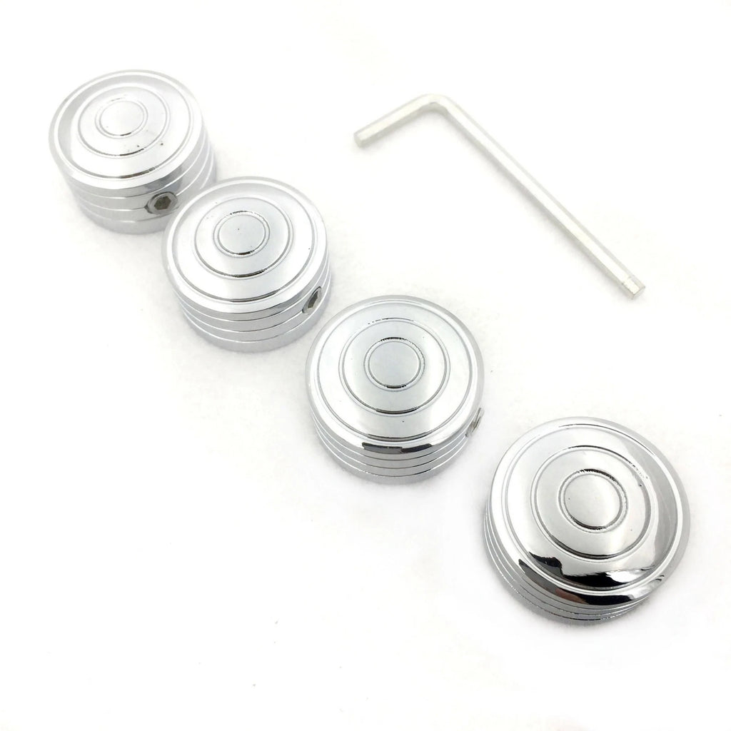 Set of 4 Chrome Bolt Toppers Caps for Harley Sportster (1986–Later) XL/XR