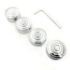 Set of 4 Chrome Bolt Toppers Caps for Harley Sportster (1986–Later) XL/XR
