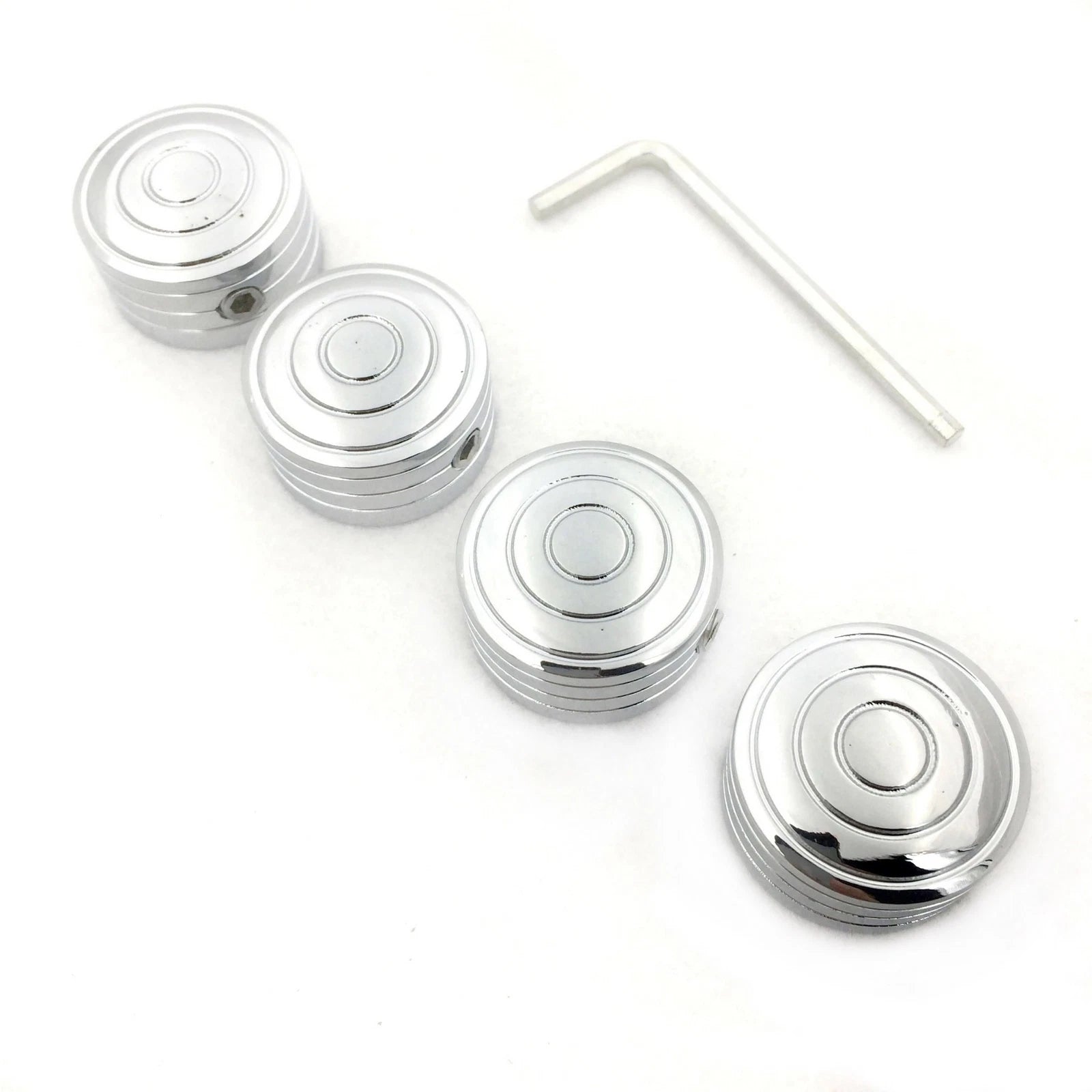 Set of 4 Chrome Bolt Toppers Caps for Harley Sportster (1986–Later) XL/XR