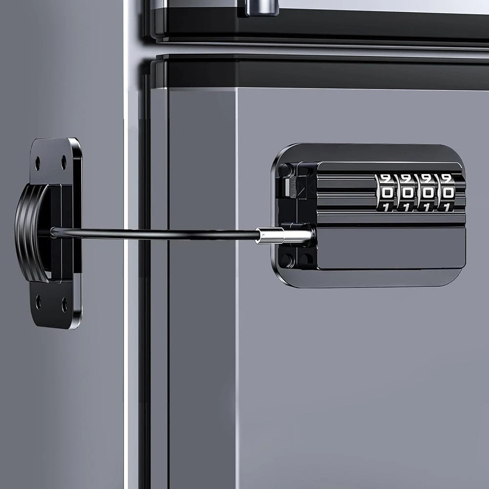 Refrigerator Drawer Lock with 0000 Default Code and Easy Reset Function