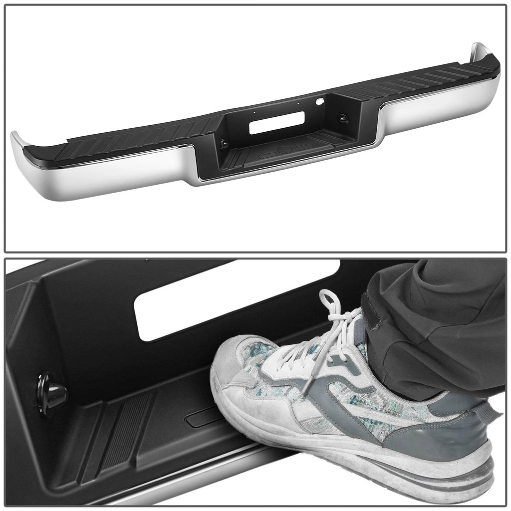 Set of 2 Chrome Oval 5" Side Step Nerf Bars for Ford F150 (2009–2014)
