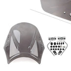 Windshield Deflector for Universal Motorcycle - Grey