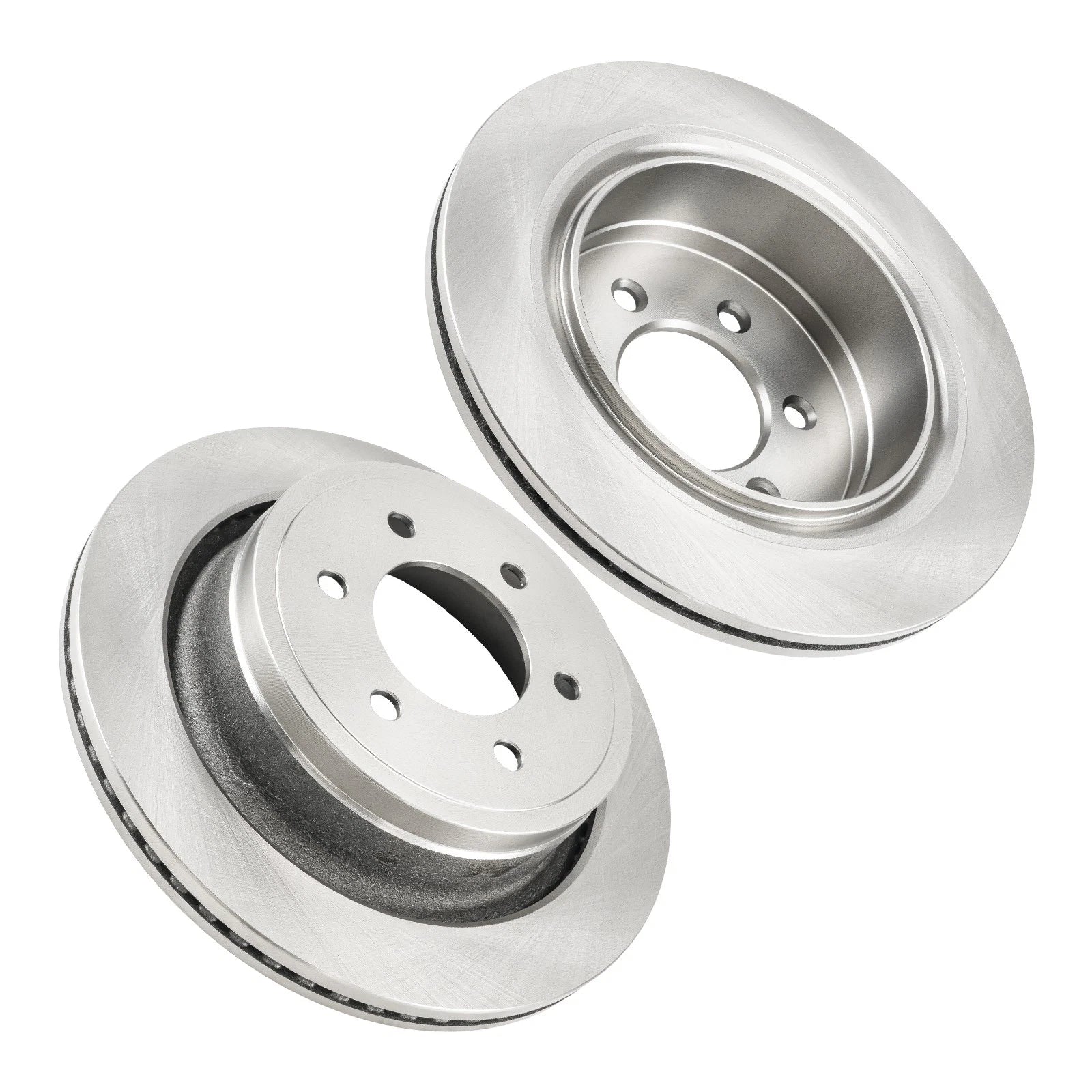 2X Vented Rear Disc Brake Rotors for 2012-2018 Ford F-150 (6-Lug)