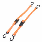 Set of 2 Heavy Duty Ratchet Straps for Secure Tie Downs (2400 lbs)