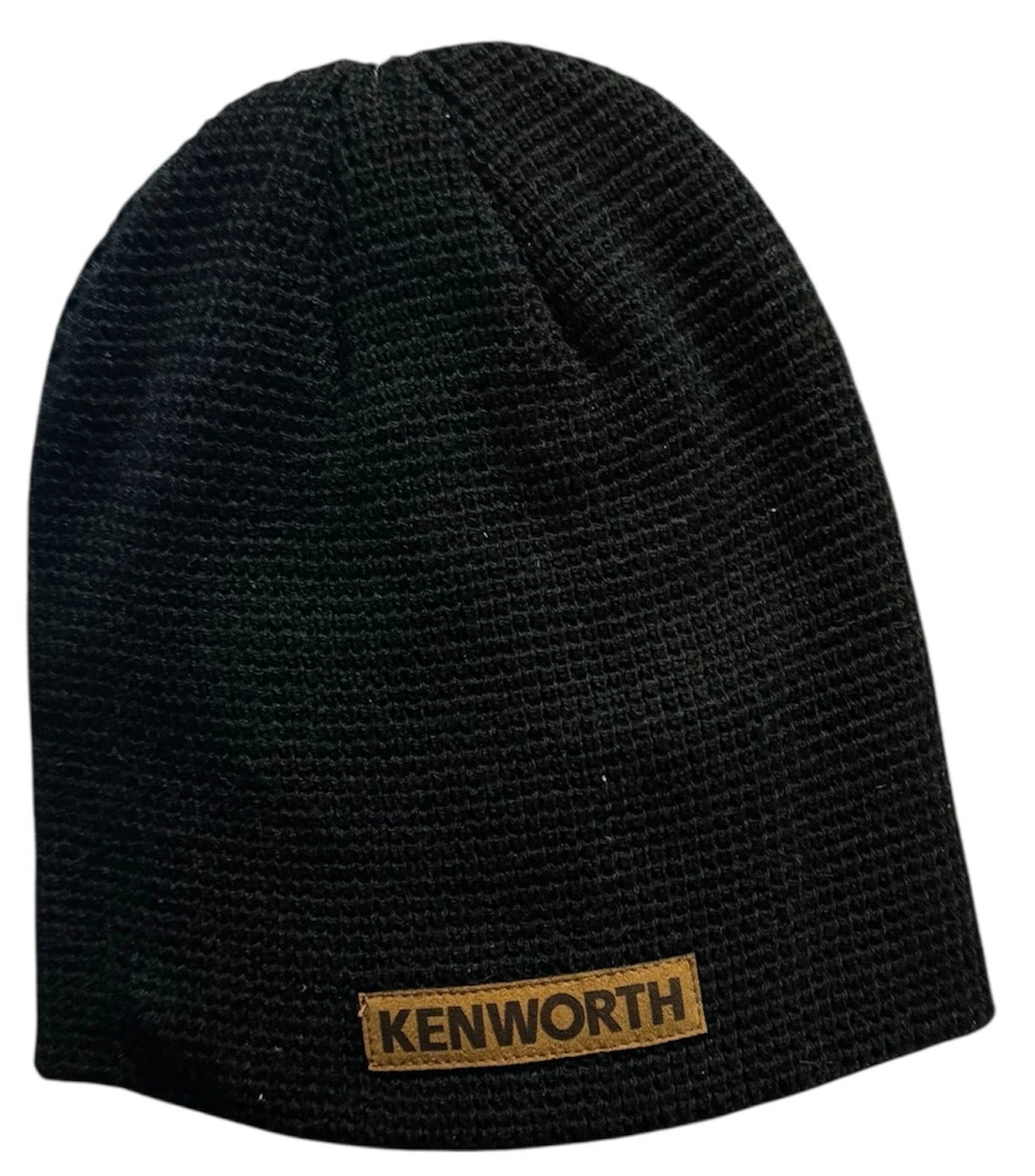 Black Waffle Knit Beanie for Kenworth (Fits All Models)
