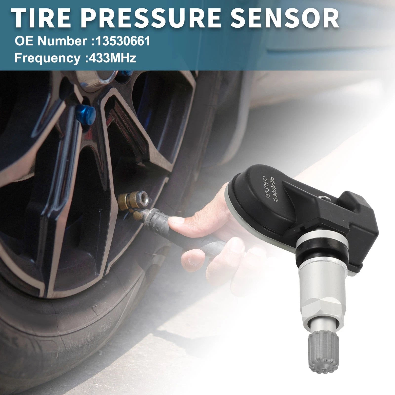 Tire Pressure Sensor for Cadillac CT4 CT5 (2020–2024) 13530661 433MHz