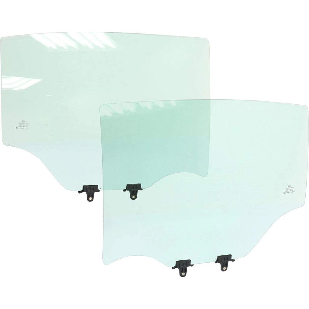 Set of 2 Rear Door Glass for Make Model