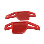 Red Steering Wheel Paddle Shifter Extensions for Audi A3 A4 A5 A6 (2006-2020)