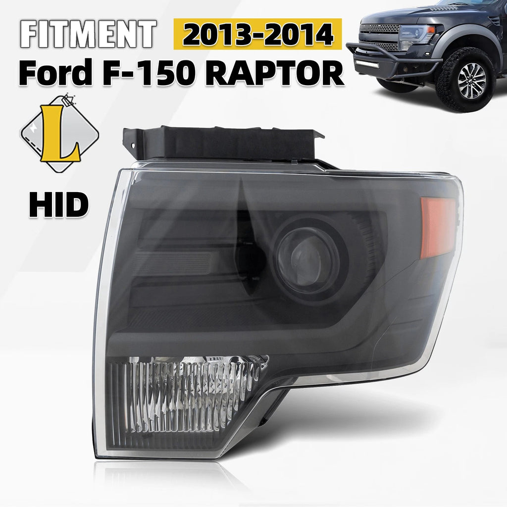 HID Headlight Left Driver Side for Ford F-150 SVT Raptor (2013–2014)